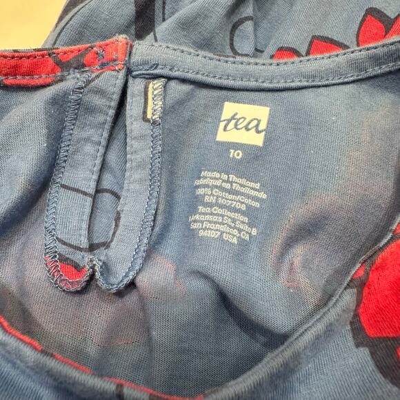 Tea Collection Blue & Pink Magnolia Dress - Picture 8 of 9